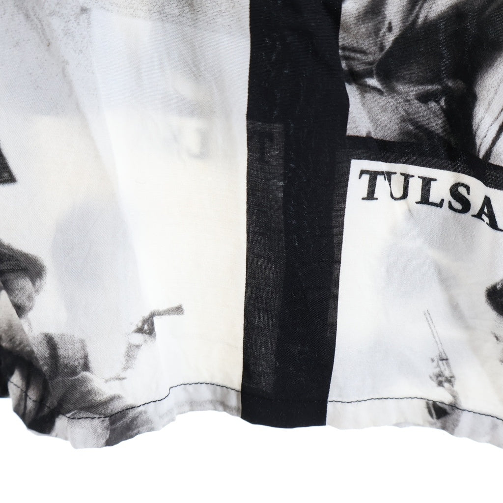 WACKO MARIA(ワコマリア) 21SS LARRY CLARK TULSA S/S HAWAIIAN SHIRT ラリークラーク ハワイアン半袖Tシャツ ブラック/ホワイト