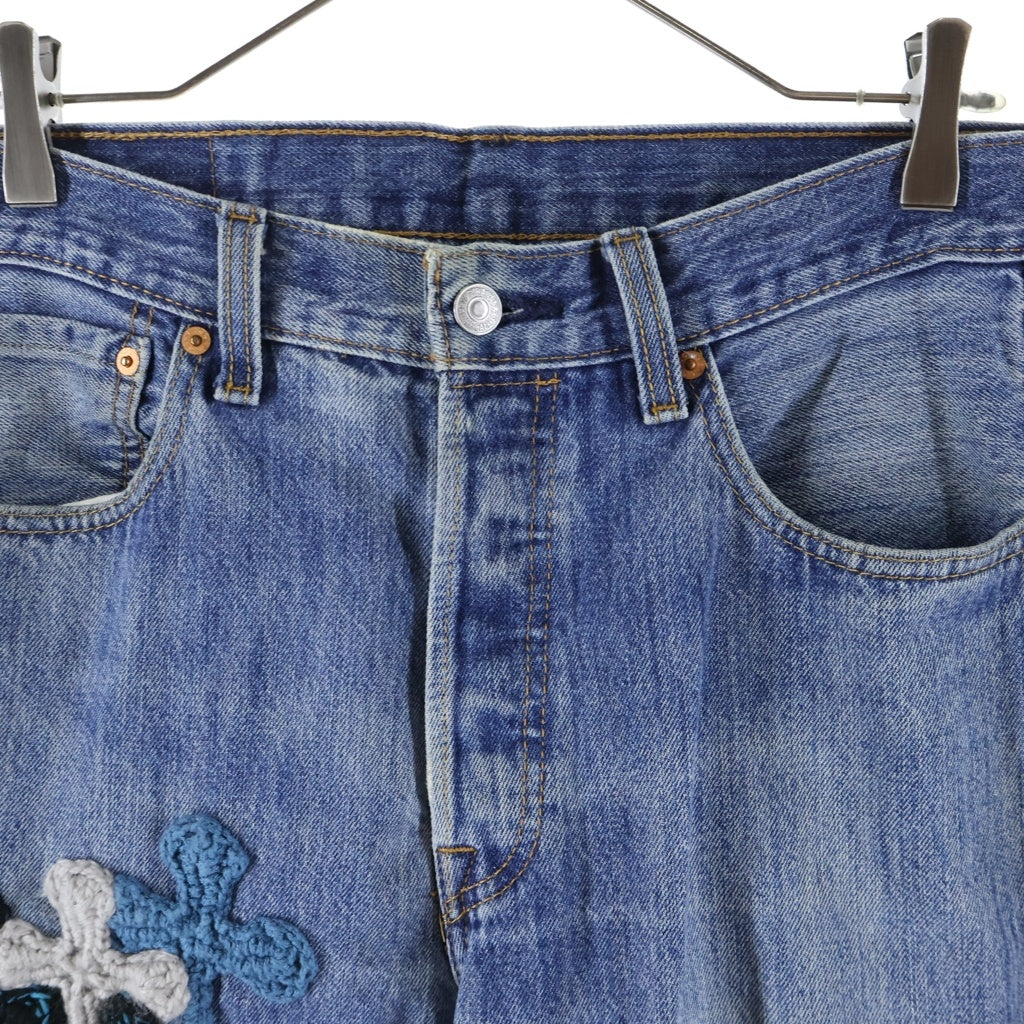 Y.A.R.N(ヤーン) Levi's 501 3D Cross Denim リーバイス クロス デニム インディゴ