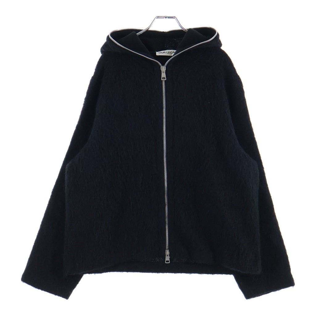 OUR LEGACY(アワーレガシー) FULL ZIP HOOD フルジップ フーディー ブラック M4243FBH