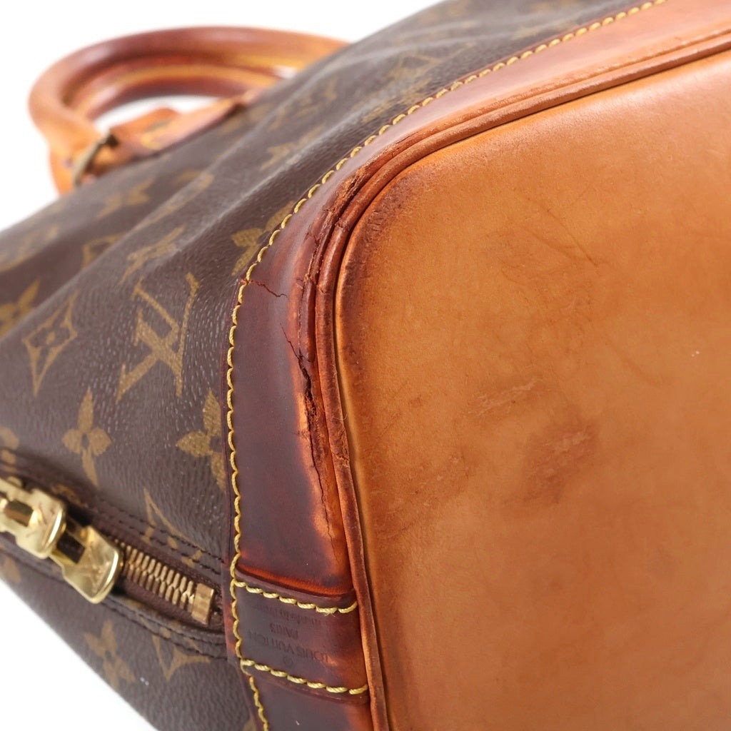 LOUIS VUITTON(ルイヴィトン) アルマ モノグラムキャンバス レザー ハンドバッグ ブラウン M51130 レディース