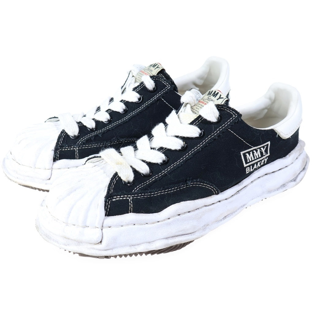 MAISON MIHARAYASUHIRO(メゾンミハラヤスヒロ) BLAKEY Canvas Low-top ローカットスニーカー ブラック/ホワイト 43