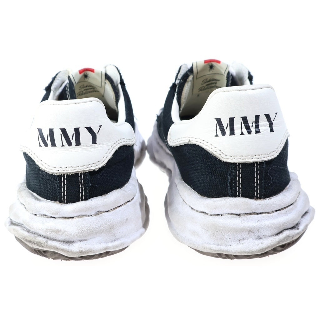 MAISON MIHARAYASUHIRO(メゾンミハラヤスヒロ) BLAKEY Canvas Low-top ローカットスニーカー ブラック/ホワイト 43