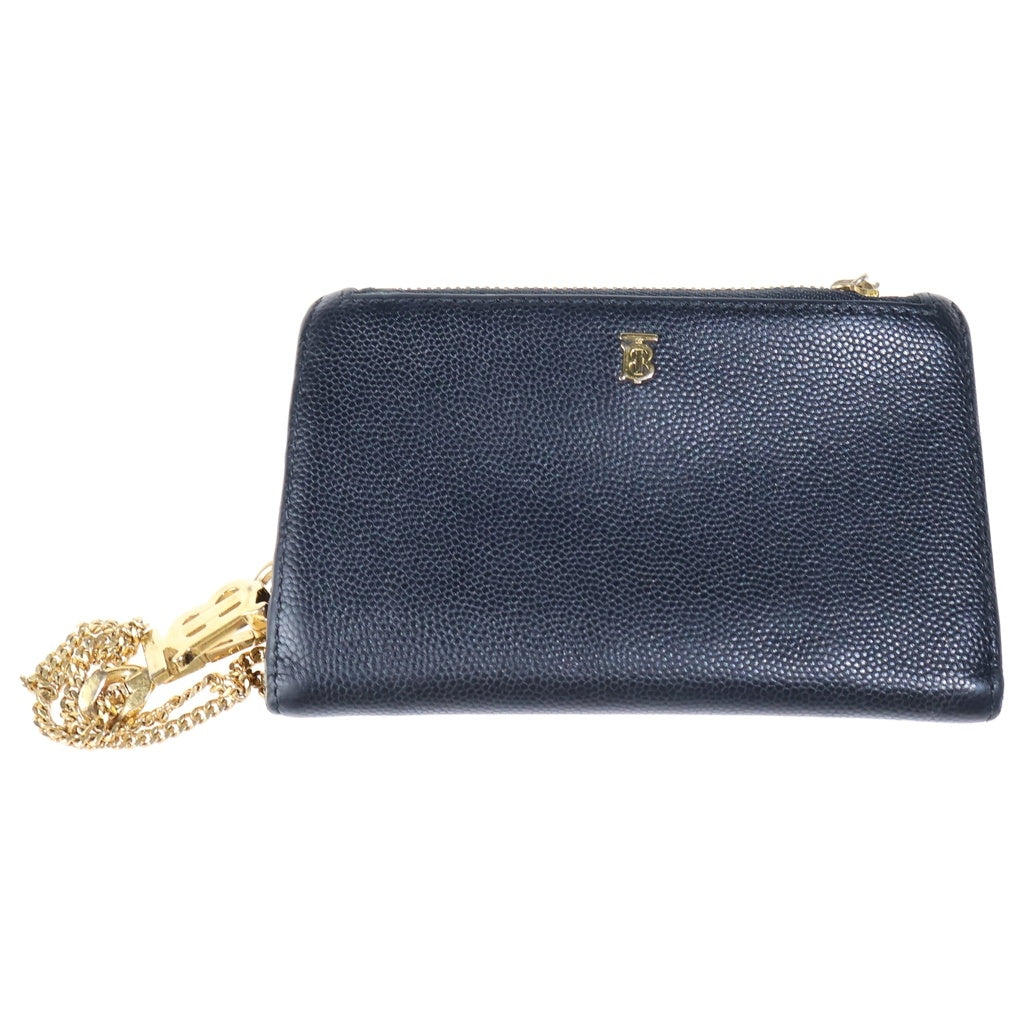 BURBERRY(バーバリー) TBロゴ レザーコインケース ブラック 8014983 レディース
