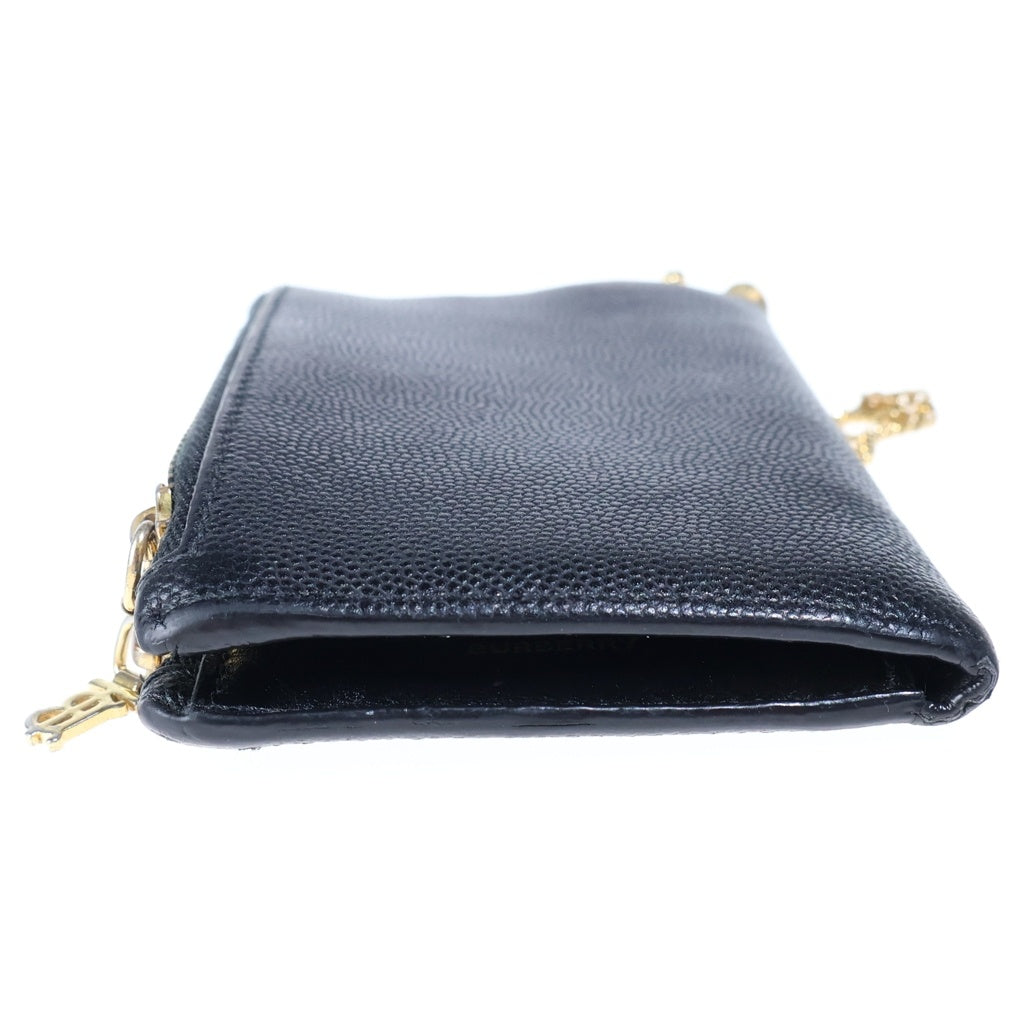 BURBERRY(バーバリー) TBロゴ レザーコインケース ブラック 8014983 レディース