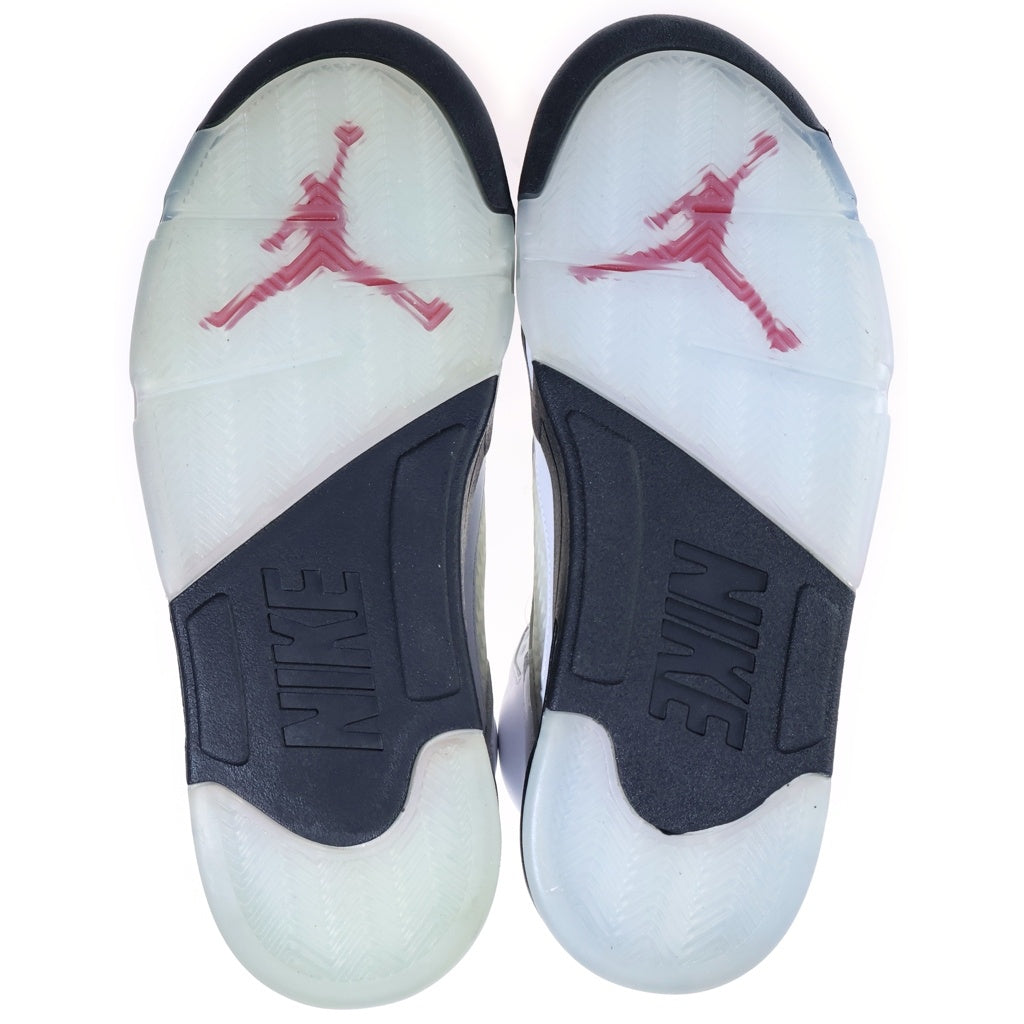NIKE(ナイキ) AIR JORDAN RETRO FIRE RED エアジョーダン 5 レトロ ハイカットスニーカー シューズ ホワイト/レッド US9/27cm DA1911-102