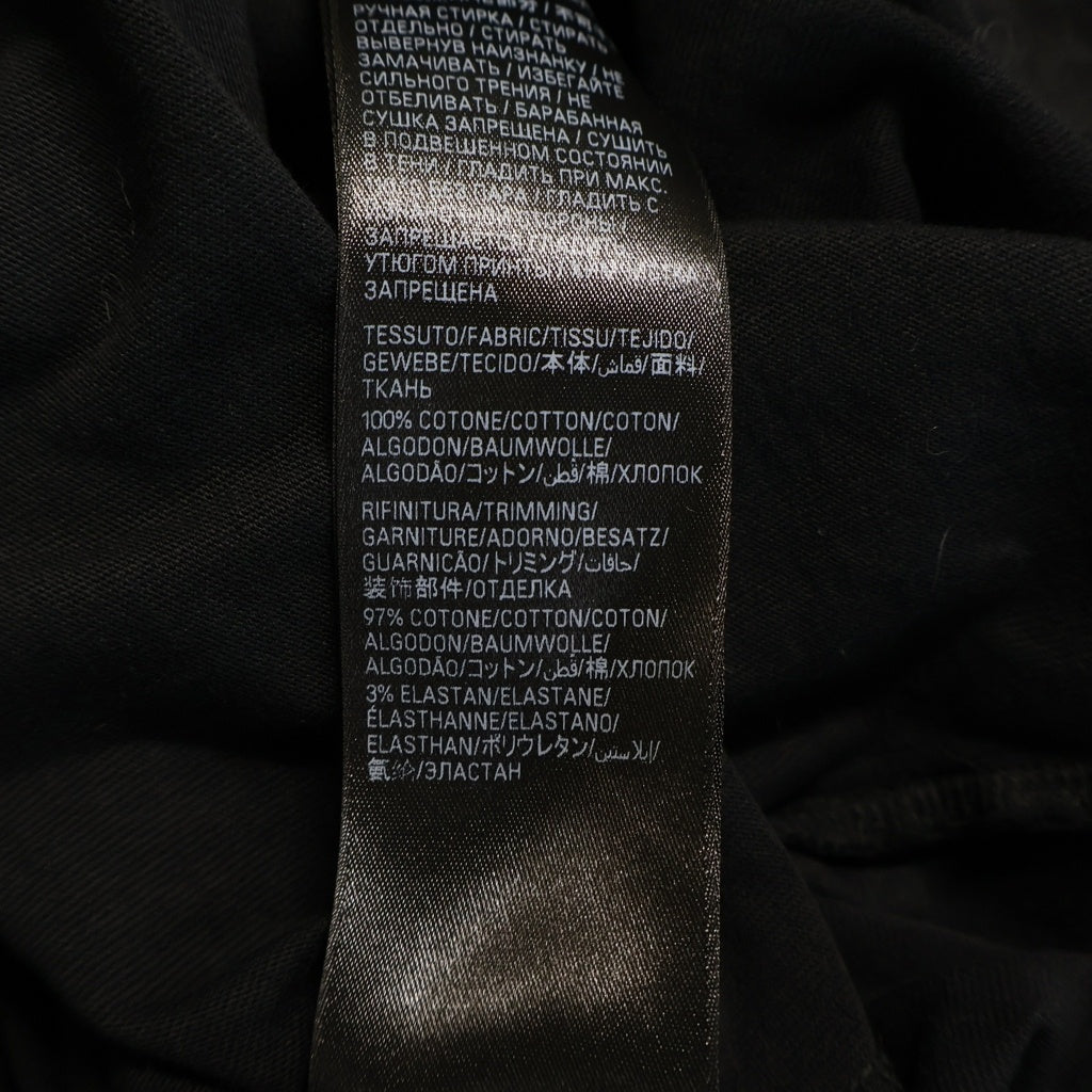 BALENCIAGA(バレンシアガ) 23SS HEVY METAL TEE ヘビーメタル フロントプリント クルーネック半袖カットソーTシャツ ブラック 744439 TOVE1