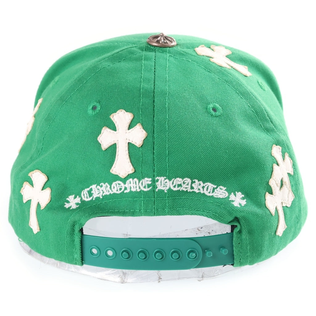 CHROME HEARTS(クロムハーツ) CH HAT CH刺繍 クロスパッチ 5パネル ベースボールキャップ 帽子 グリーン