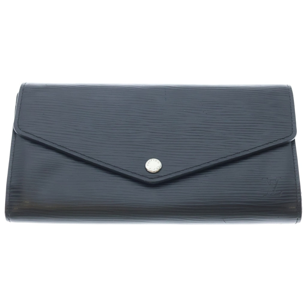 LOUIS VUITTON(ルイヴィトン) ポルトフォイユ・サラ エピ ノワール 2つ折り ロングウォレット イニシャル入り M60582 レディース