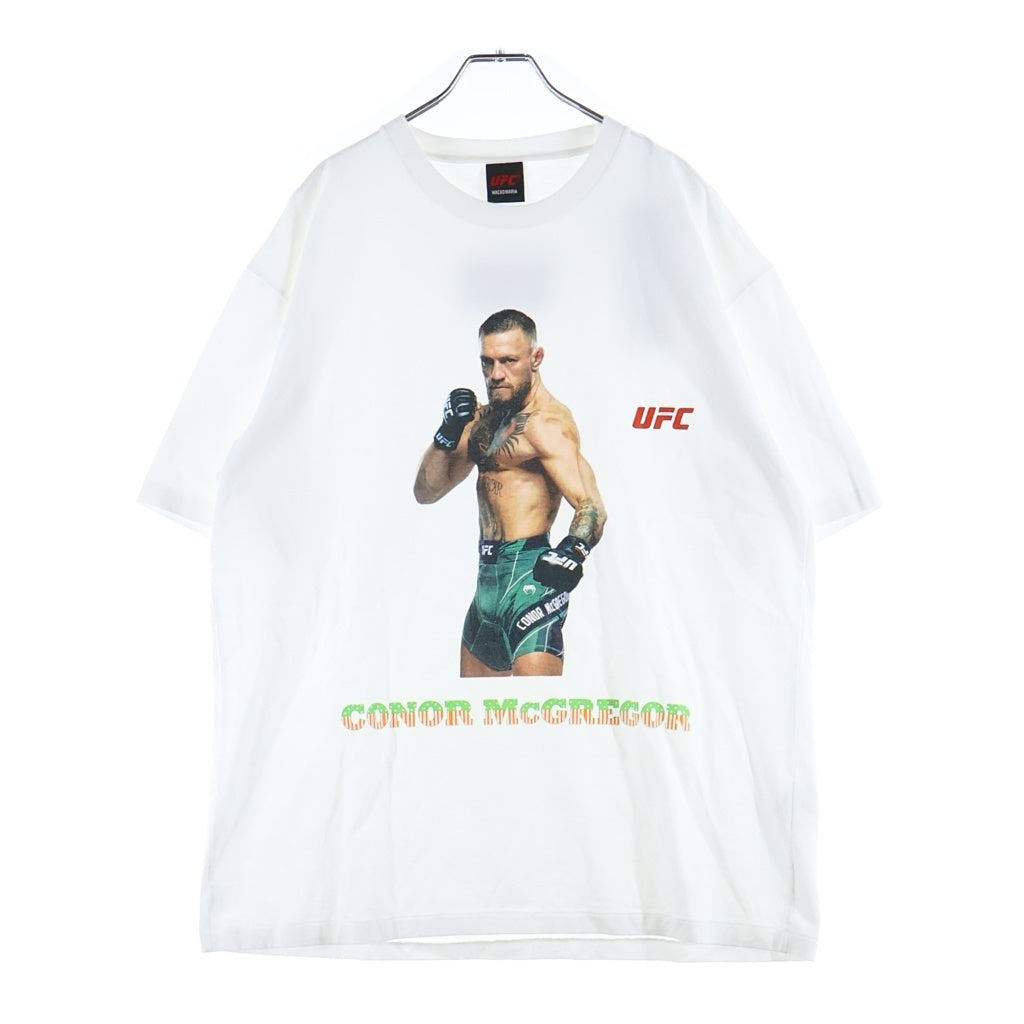 WACKO MARIA(ワコマリア) 26SS ×UFC HEAVY WEIGHT CREW NECK SWEAT SHIRT グラフィック半袖Tシャツ カットソー ホワイト UFC-WM-WT02