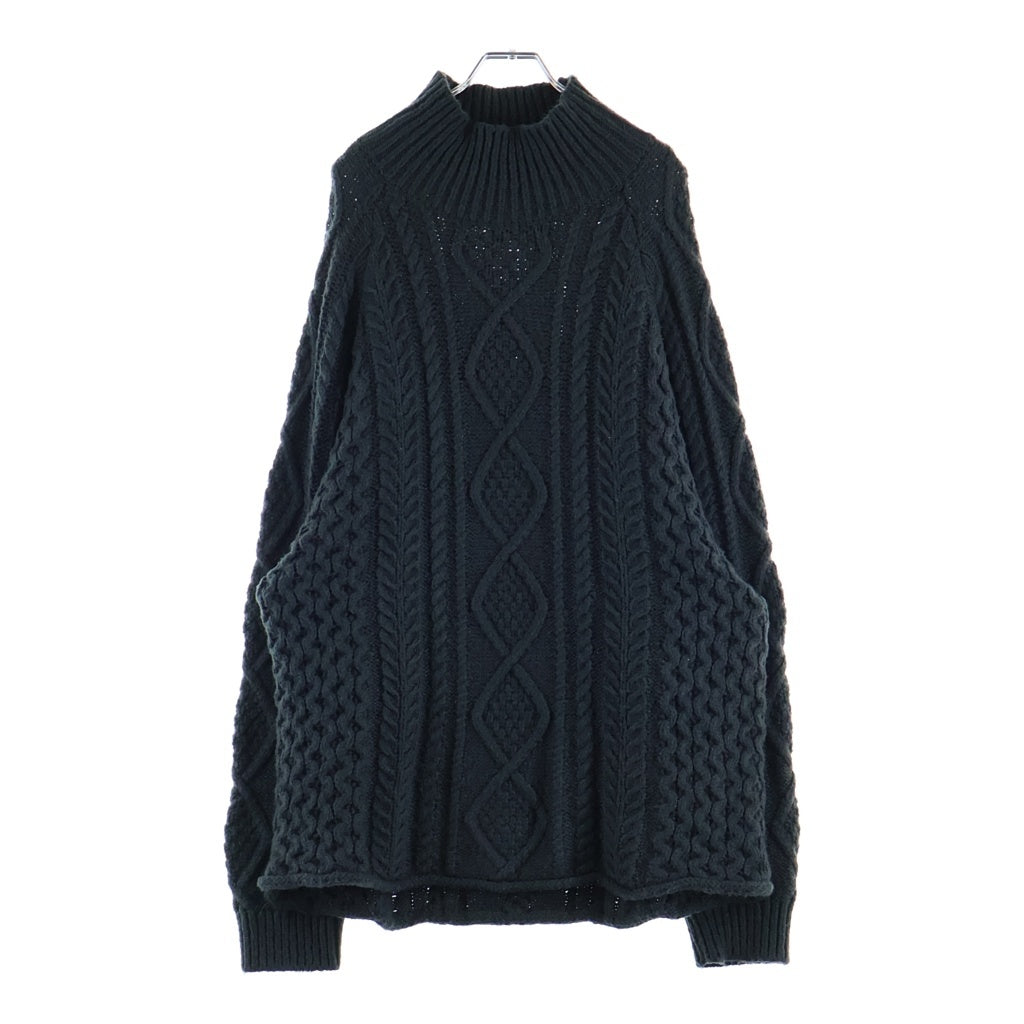 FEAR OF GOD ESSENTIALS(フィアオブゴッド エッセンシャルズ) CABLE KNIT TURTLENECK ケーブルニット タートルネックセーター グレー