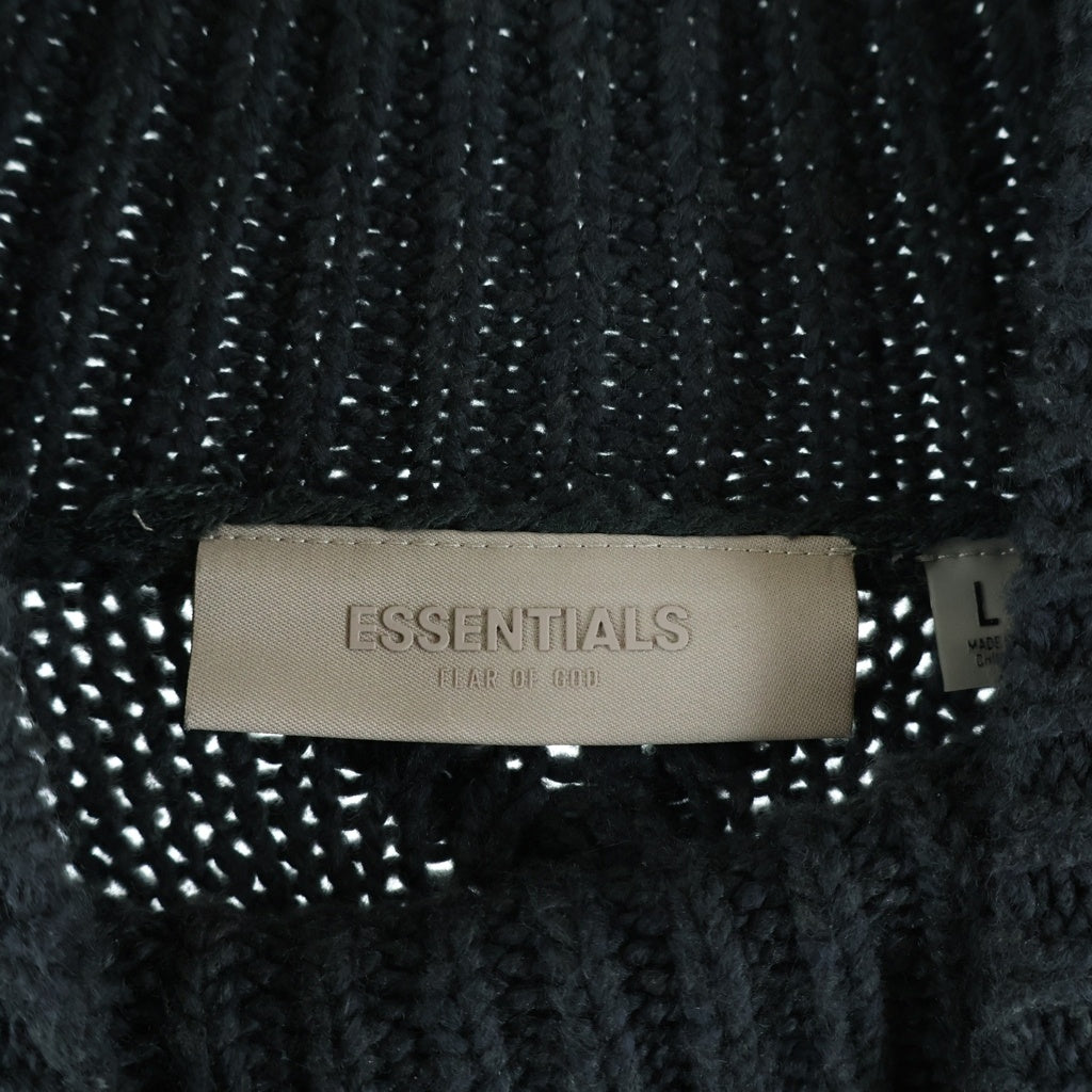 FEAR OF GOD ESSENTIALS(フィアオブゴッド エッセンシャルズ) CABLE KNIT TURTLENECK ケーブルニット タートルネックセーター グレー
