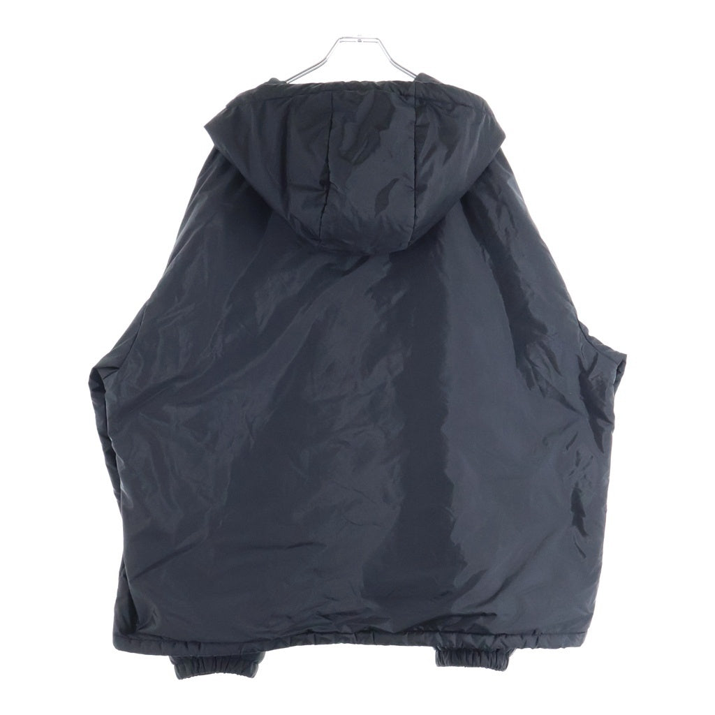 PRADA(プラダ) RE-NYLON JACKET リナイロン トライアングルロゴデザイン ハーフジップダウンジャケット ブラック SGC914 S000 1WQ9
