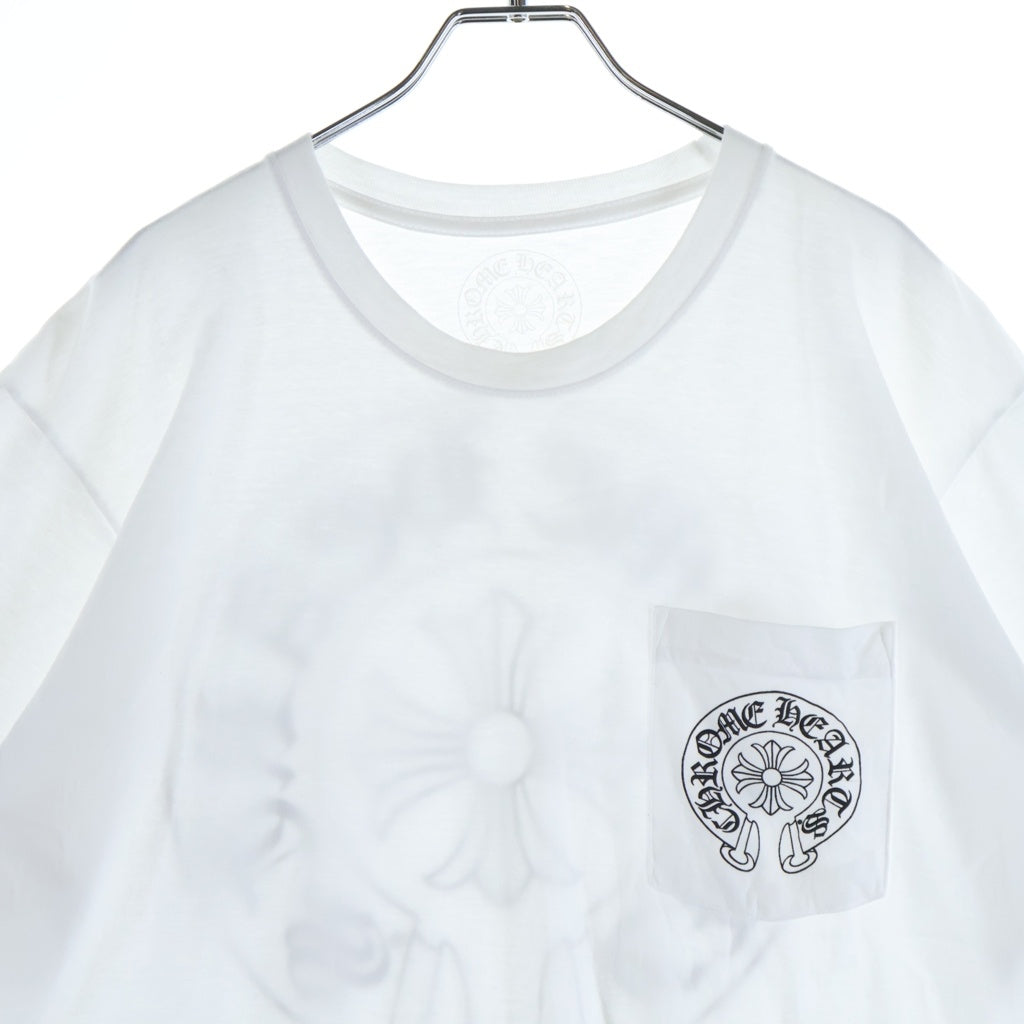 CHROME HEARTS(クロムハーツ) CH T-SHIRT バックホースシュープリント 半袖Tシャツ カットソー ホワイト