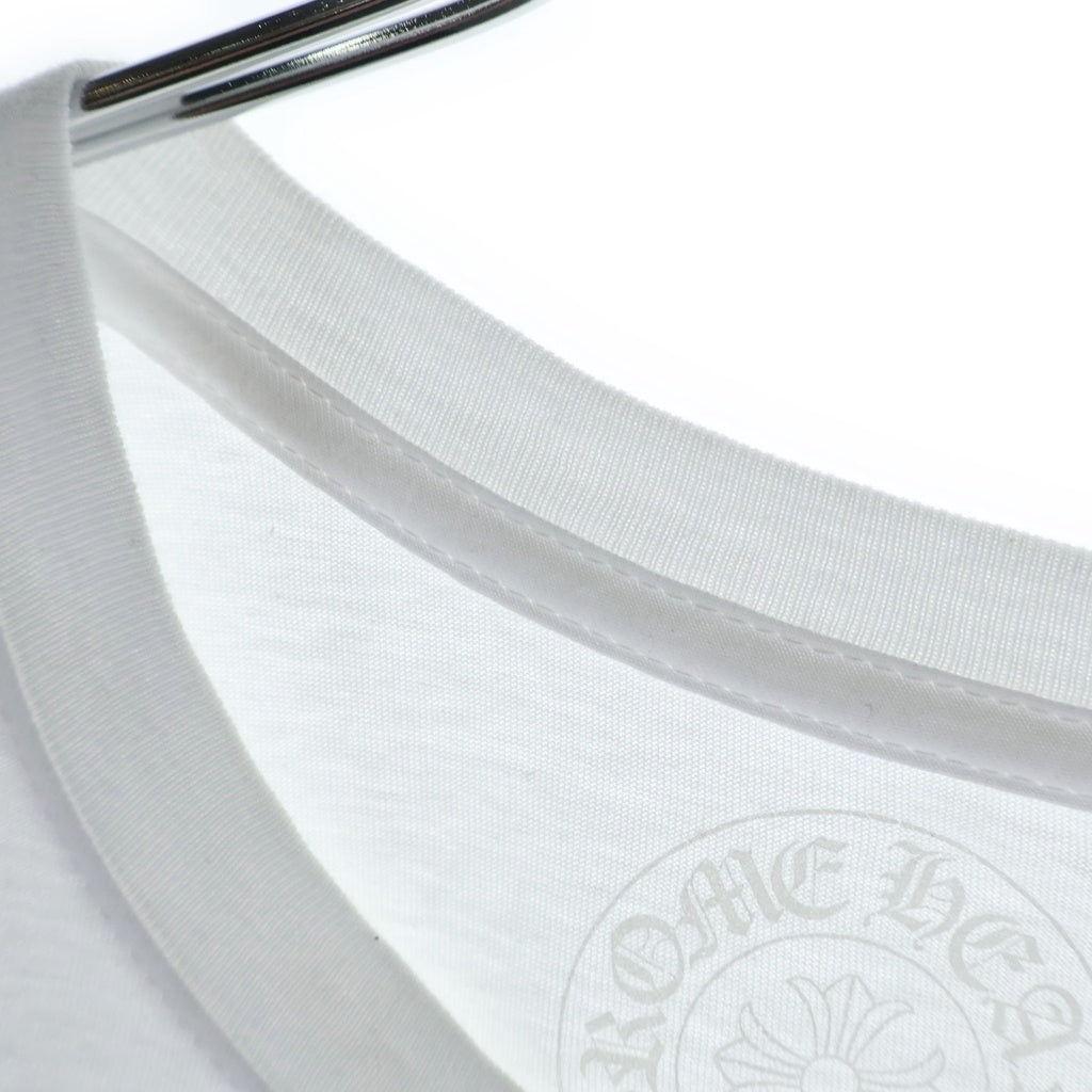 CHROME HEARTS(クロムハーツ) CH T-SHIRT バックホースシュープリント 半袖Tシャツ カットソー ホワイト