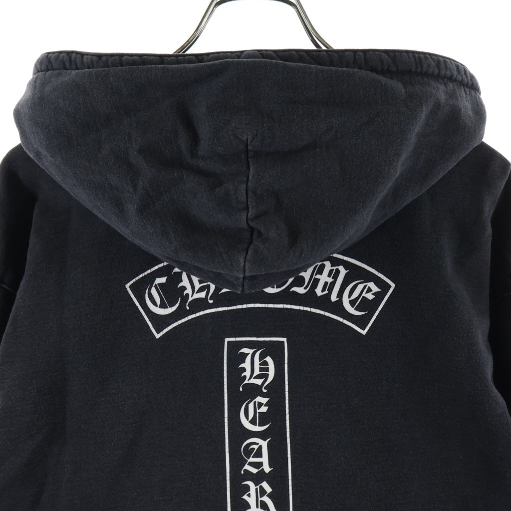 CHROME HEARTS(クロムハーツ) OLD T-BAR オールド Tバー ジップアップパーカー フーディ ブラック