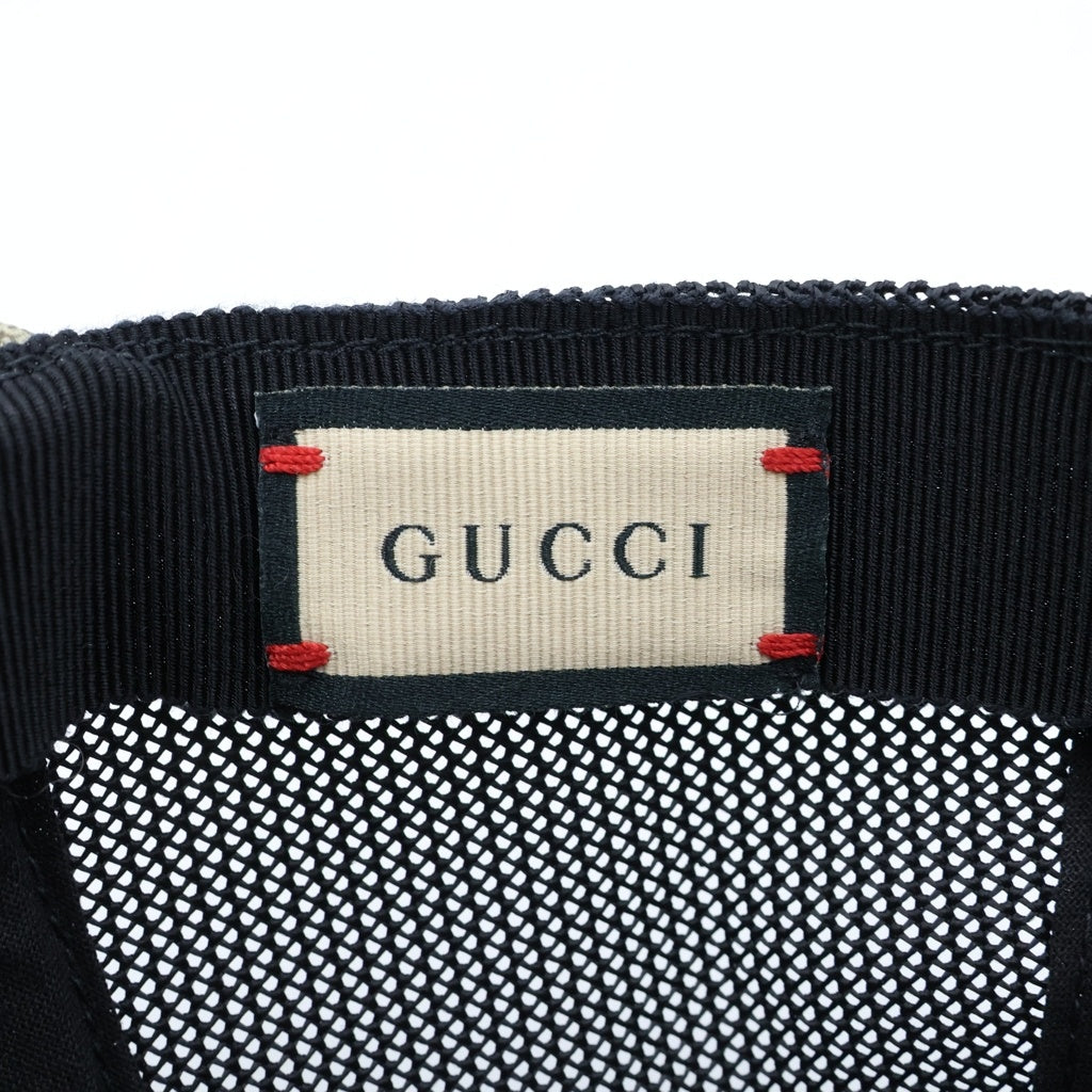 GUCCI(グッチ) GGスプリーム タイガープリント メッシュキャップ 帽子 ベージュ 426887