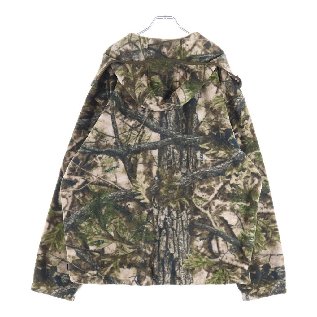 SUPREME(シュプリーム) 25AW Polartec Face Mask Half Zip Hooded Sweatshirt ツリーカモハーフジップフリースジャケット ブラウン