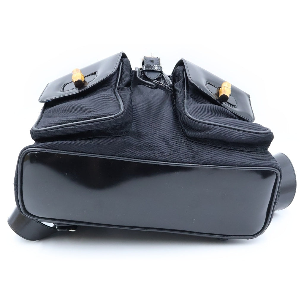 GUCCI(グッチ) バンブーレザーバックパック リュック ブラック 003 1998 0016 レディース