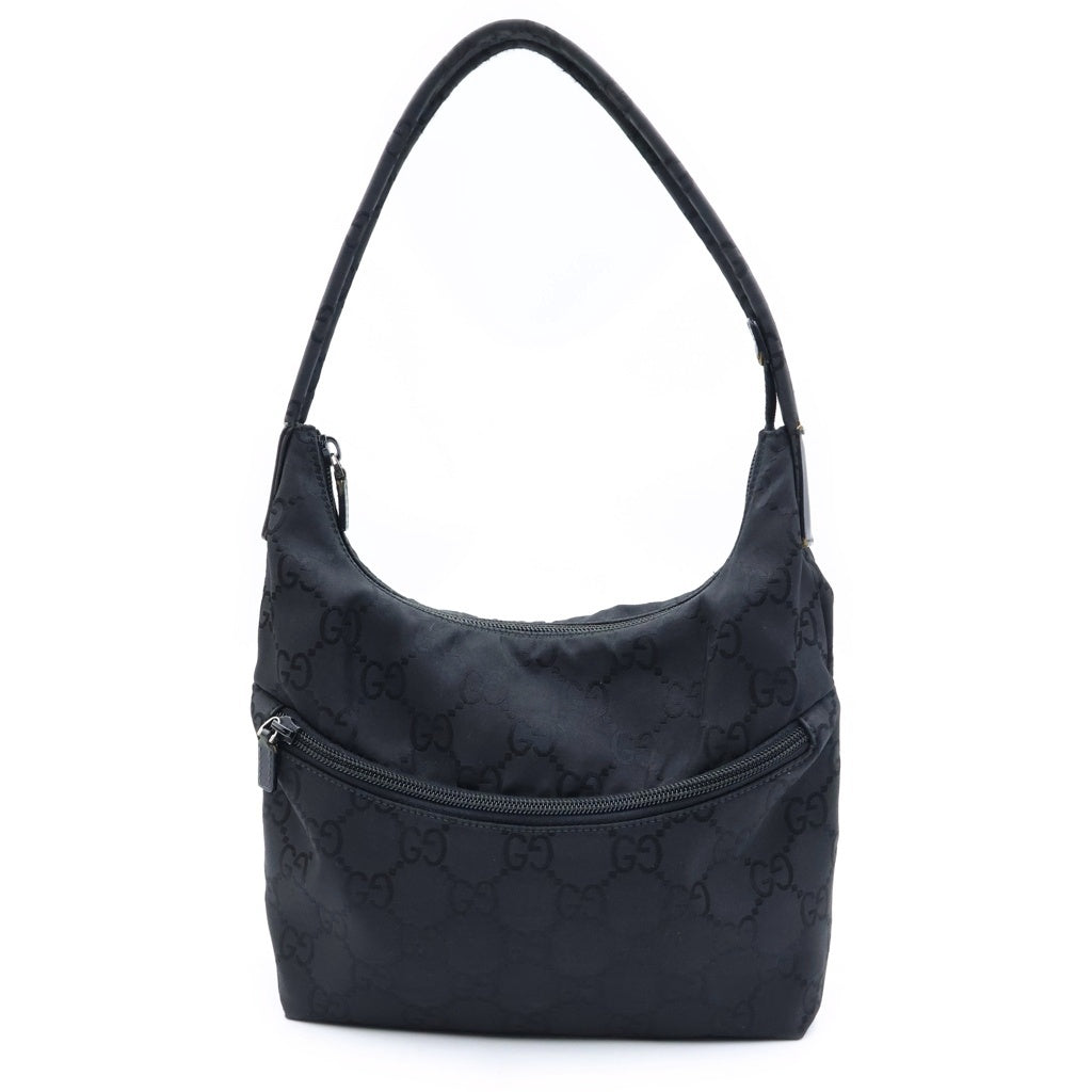 GUCCI(グッチ) GGナイロン ホーボー ショルダー バッグ ブラック 001 3386 001998 レディース