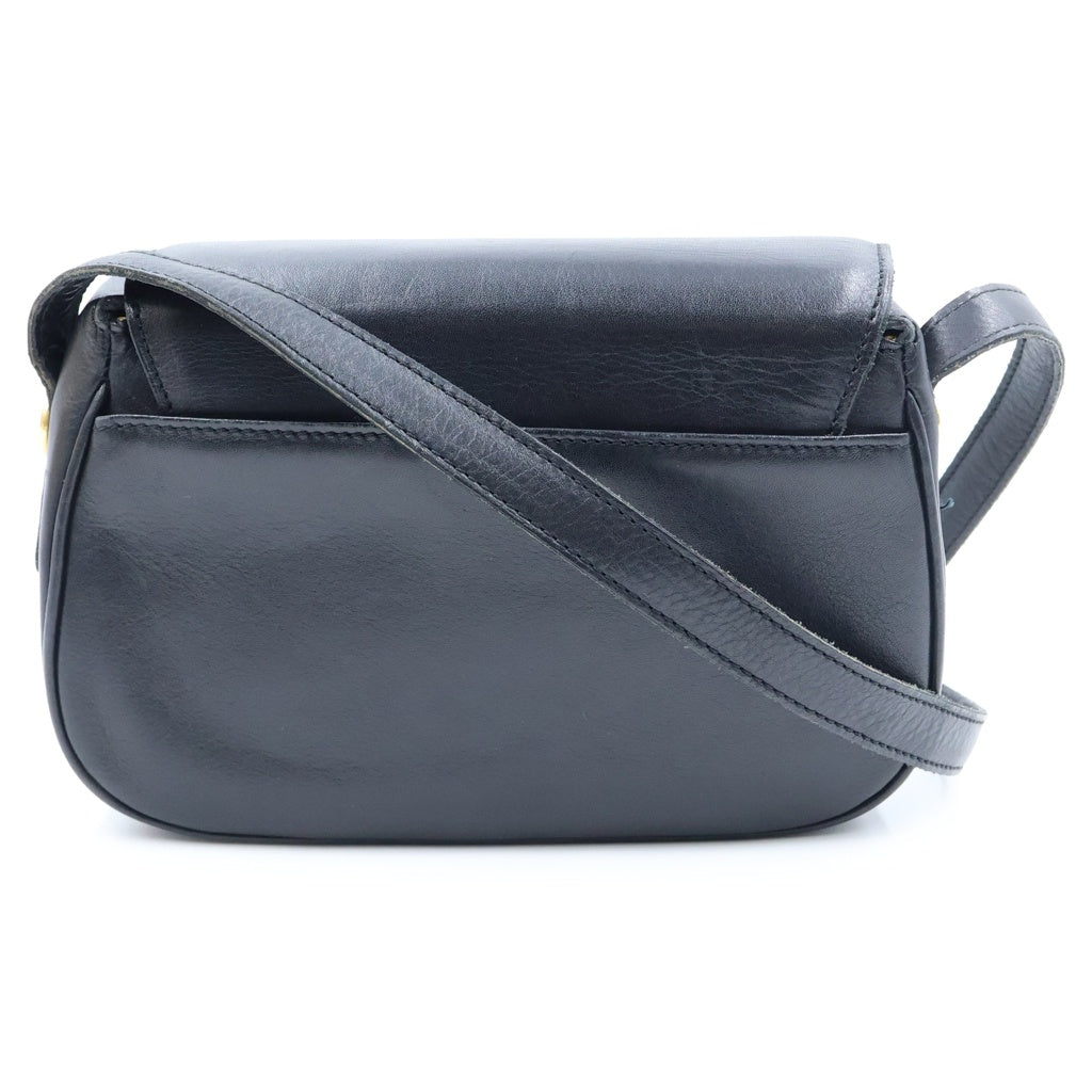 CELINE(セリーヌ) トリオンフロゴ レザーショルダーバッグ ブラック 36F56V レディース