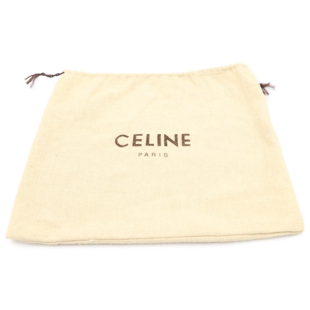 CELINE(セリーヌ) トリオンフロゴ レザーショルダーバッグ ブラック 36F56V レディース