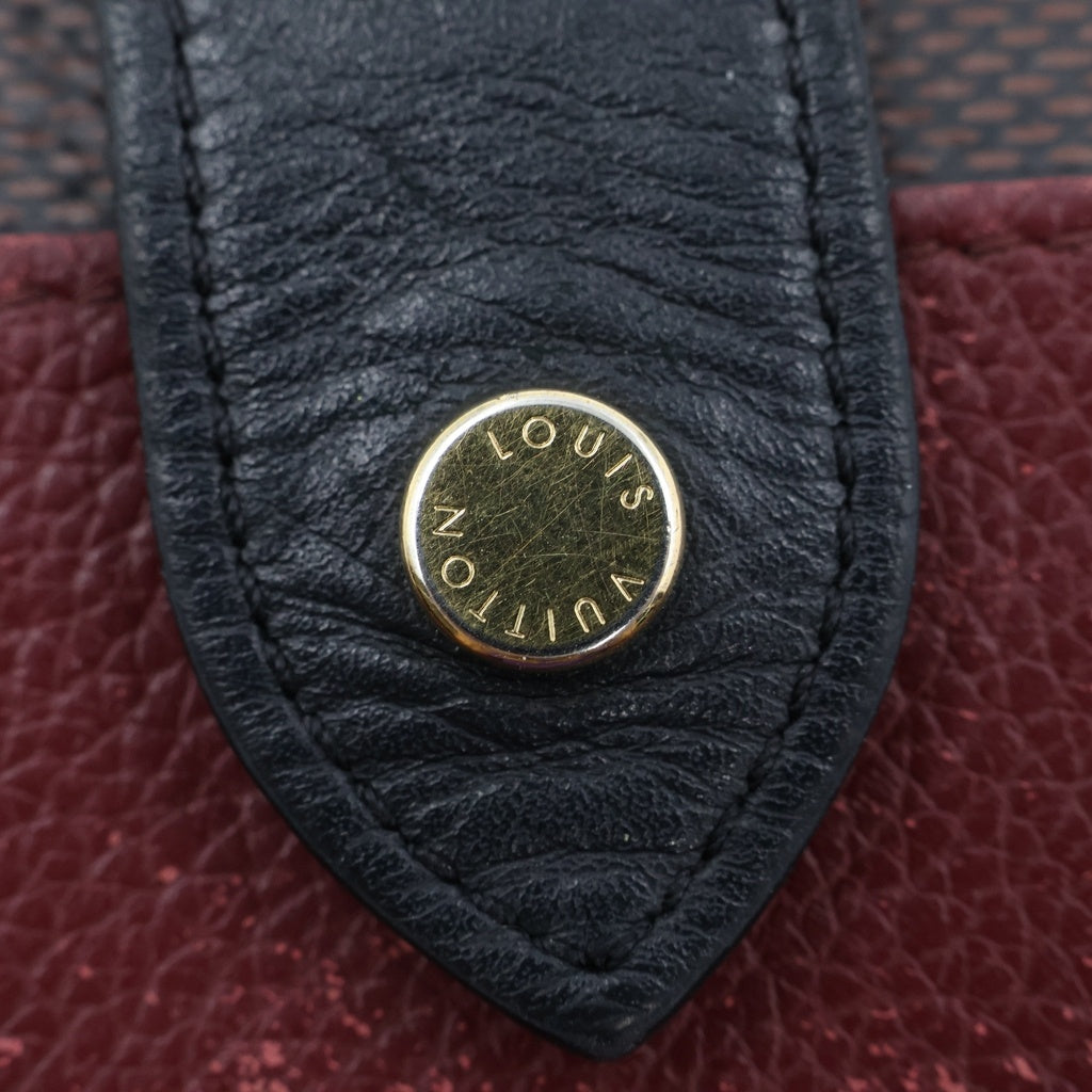 LOUIS VUITTON(ルイヴィトン) ポルトフォイユ・ジュリエット レザーウォレット 2つ折り財布 レッド/ブラウン N60381 レディース
