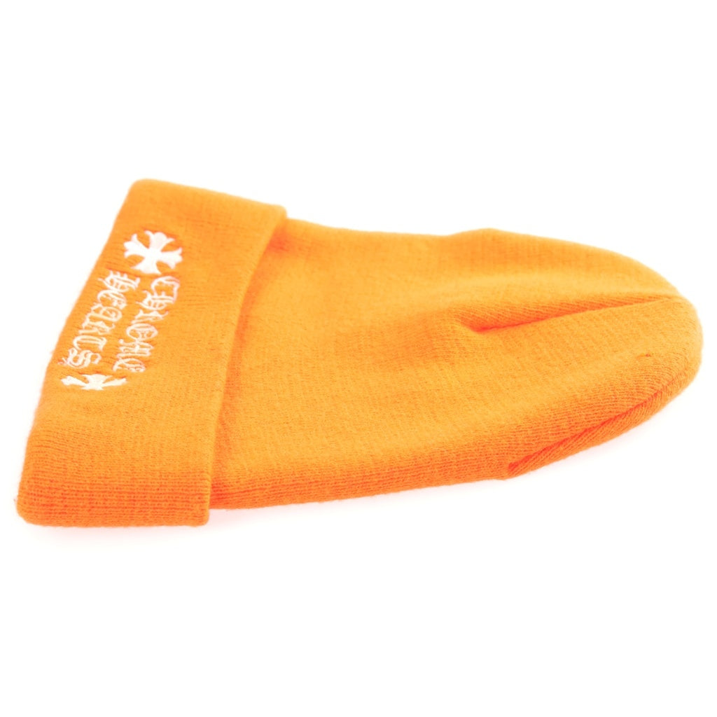 CHROME HEARTS(クロムハーツ) WOOL WATCH CAP ウールワッチキャップ ロゴ刺繍 ビーニー 帽子 オレンジ