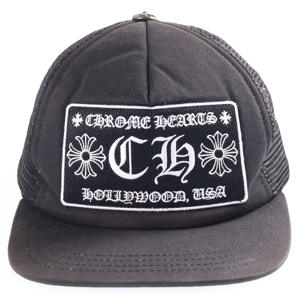 CHROME HEARTS(クロムハーツ) TRUCKER CAP CHパッチ メッシュ トラッカーキャップ 帽子 ブラック