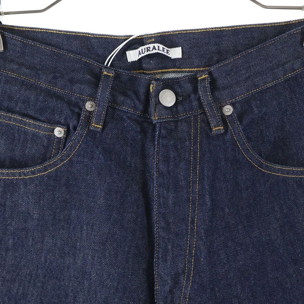 AURALEE(オーラリー) HARD TWIST DENIM WIDE PANTS ワイドデニムパンツ インディゴ A00P03DM