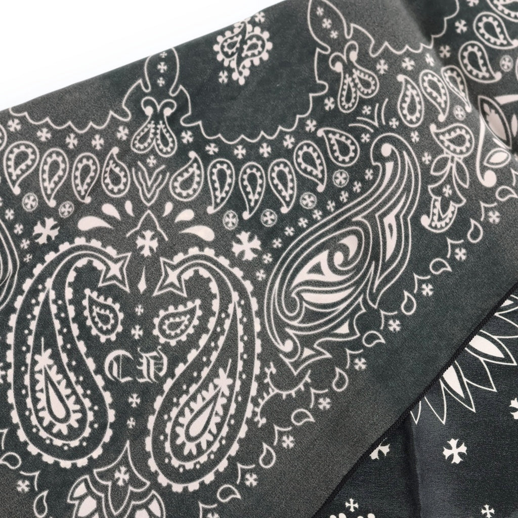 CHROME HEARTS(クロムハーツ) SILK BANDANA SCARF CHプラス シルク バンダナスカーフ ブラック レディース