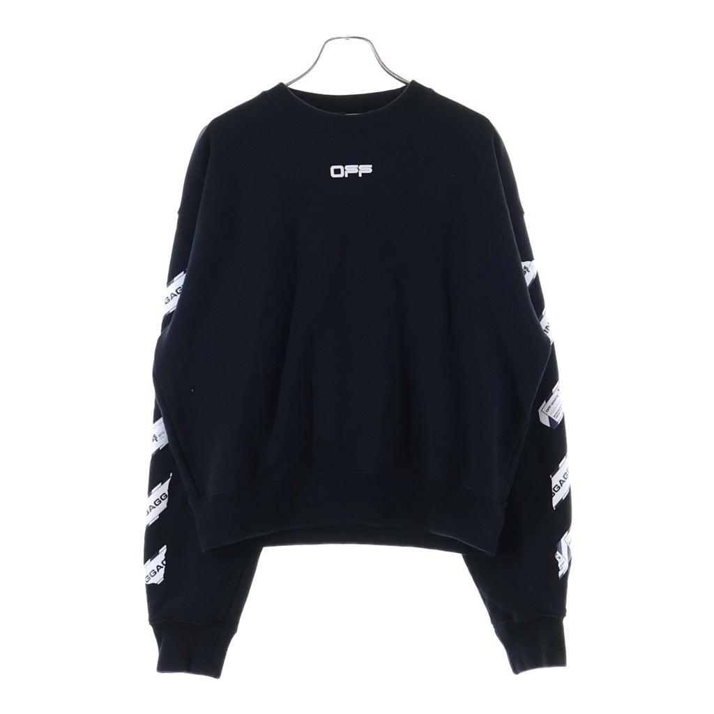 OFF-WHITE(オフホワイト) 20SS AIRPORT TAPE OVER CREW エアポート テープ オーバーサイズ クルーネック スウェット トレーナー