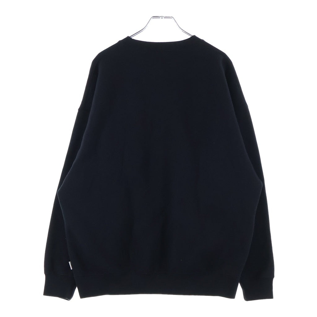 WTAPS(ダブルタップス) ×CHAMPION ACADEMY CREW NECK フロントアカデミープリント クルーネックスウェットトレーナー ブラック C8-B024