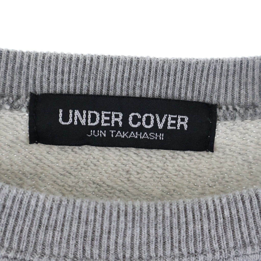 UNDERCOVER(アンダーカバー) フロントロゴプリント クルーネックスウェットトレーナー グレー UB0C4801-1