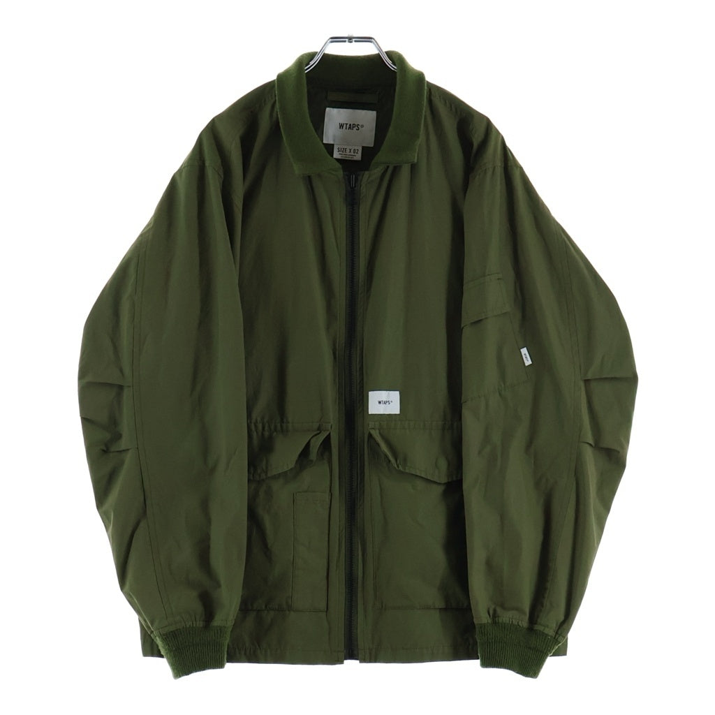 WTAPS(ダブルタップス) 20AW NYCO TUSSAH JACKET ダブルポケット ジップアップナイロンジャケット カーキ 202TQDT-JKM01