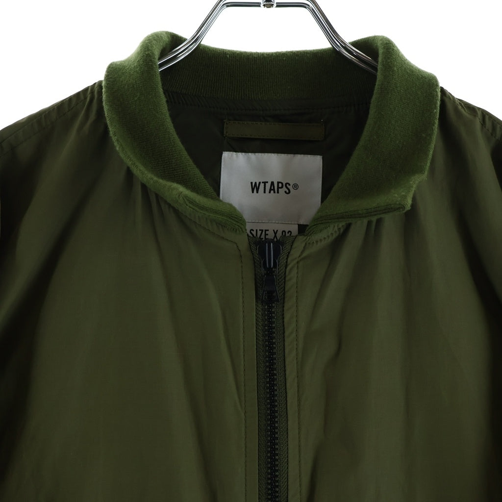 WTAPS(ダブルタップス) 20AW NYCO TUSSAH JACKET ダブルポケット ジップアップナイロンジャケット カーキ 202TQDT-JKM01