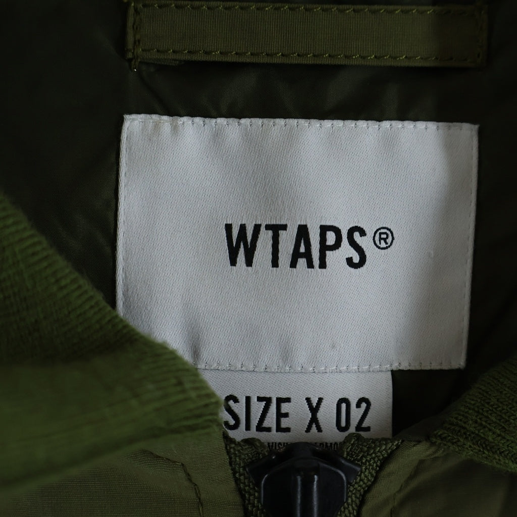 WTAPS(ダブルタップス) 20AW NYCO TUSSAH JACKET ダブルポケット ジップアップナイロンジャケット カーキ 202TQDT-JKM01