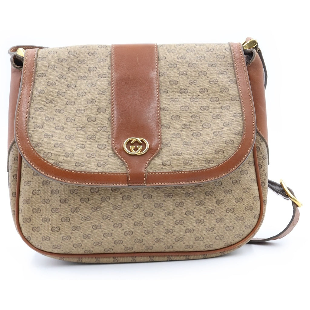 GUCCI(グッチ) GGキャンバス ショルダーバッグ ブラウン レディース