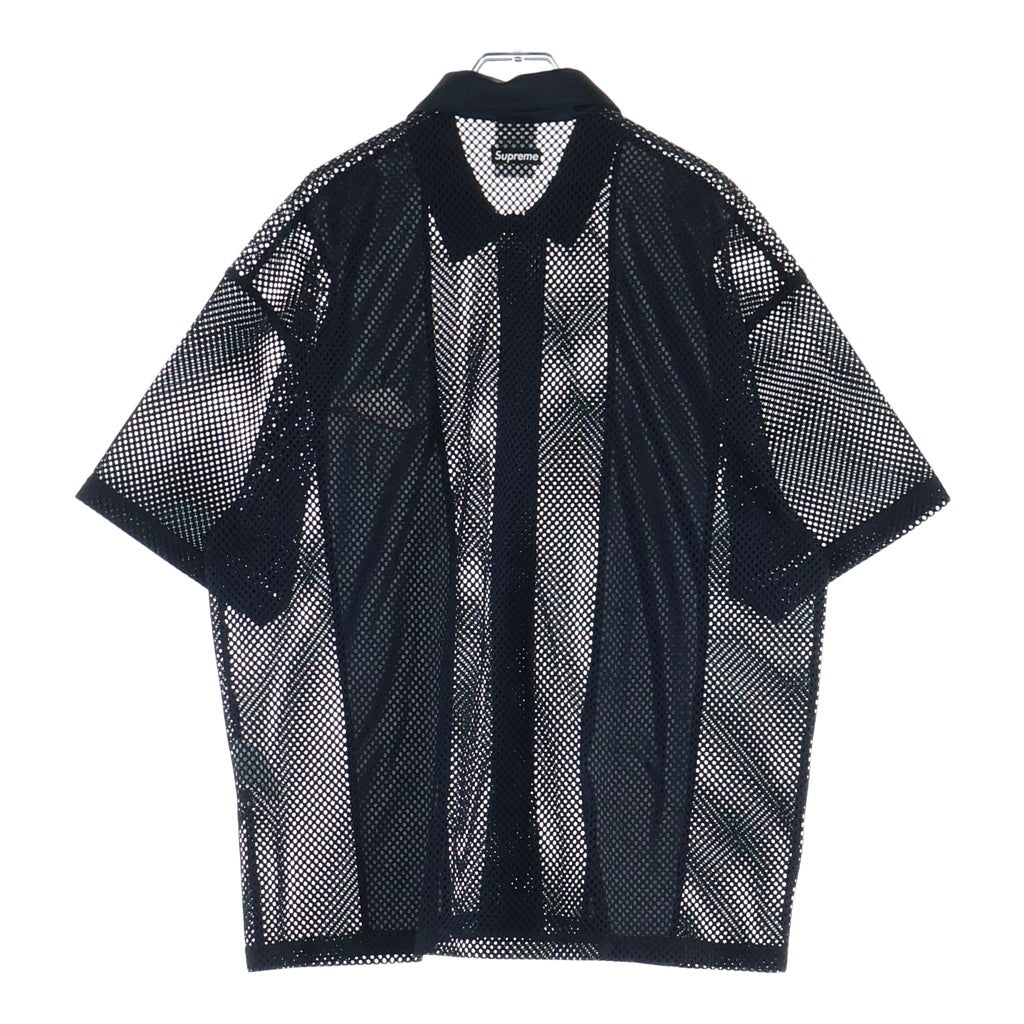 SUPREME(シュプリーム) ×NIKE 24SS MESH S/S SHIRT メッシュ半袖シャツ ブラック