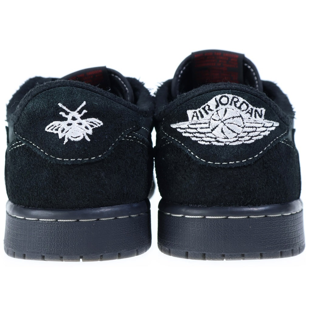 NIKE(ナイキ) AIR JORDAN1 LOW BLACK PHANTOM エアジョーダン1 ブラックファントム レザーローカットスニーカー ブラックUS8/26cm DM7866-001