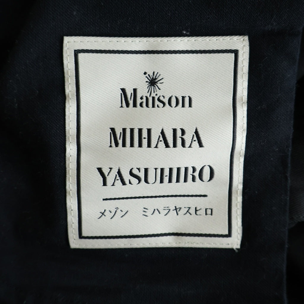 MAISON MIHARAYASUHIRO(メゾンミハラヤスヒロ) DRY WOOL TROUSERS ドライウールトラウザー ワイドシルエットパンツ ブラック K15PT312 レディース