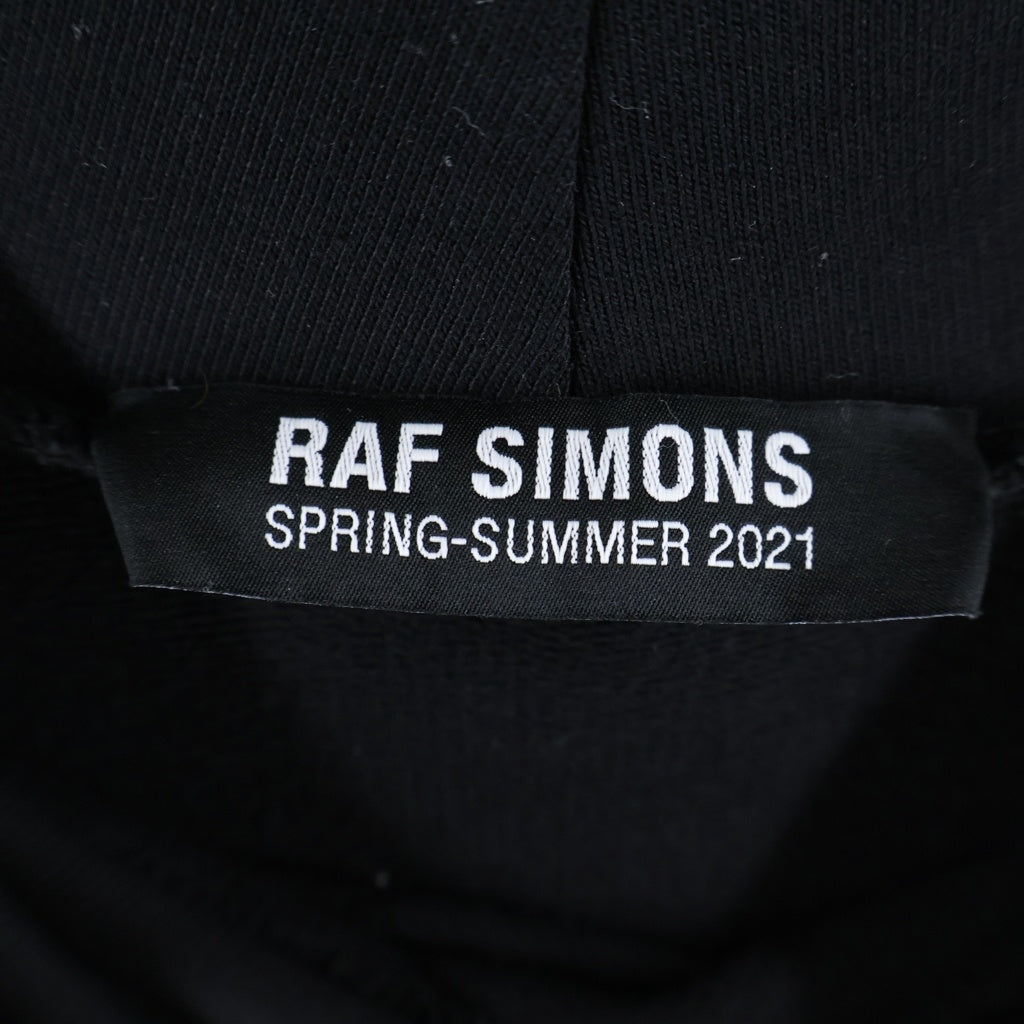 RAF SIMONS(ラフシモンズ) 21SS Teenage Dreams Oversized Hoodie ティーンエイジ ドリームズ オーバーサイズド フーディー パーカー ブラック 211-M175D