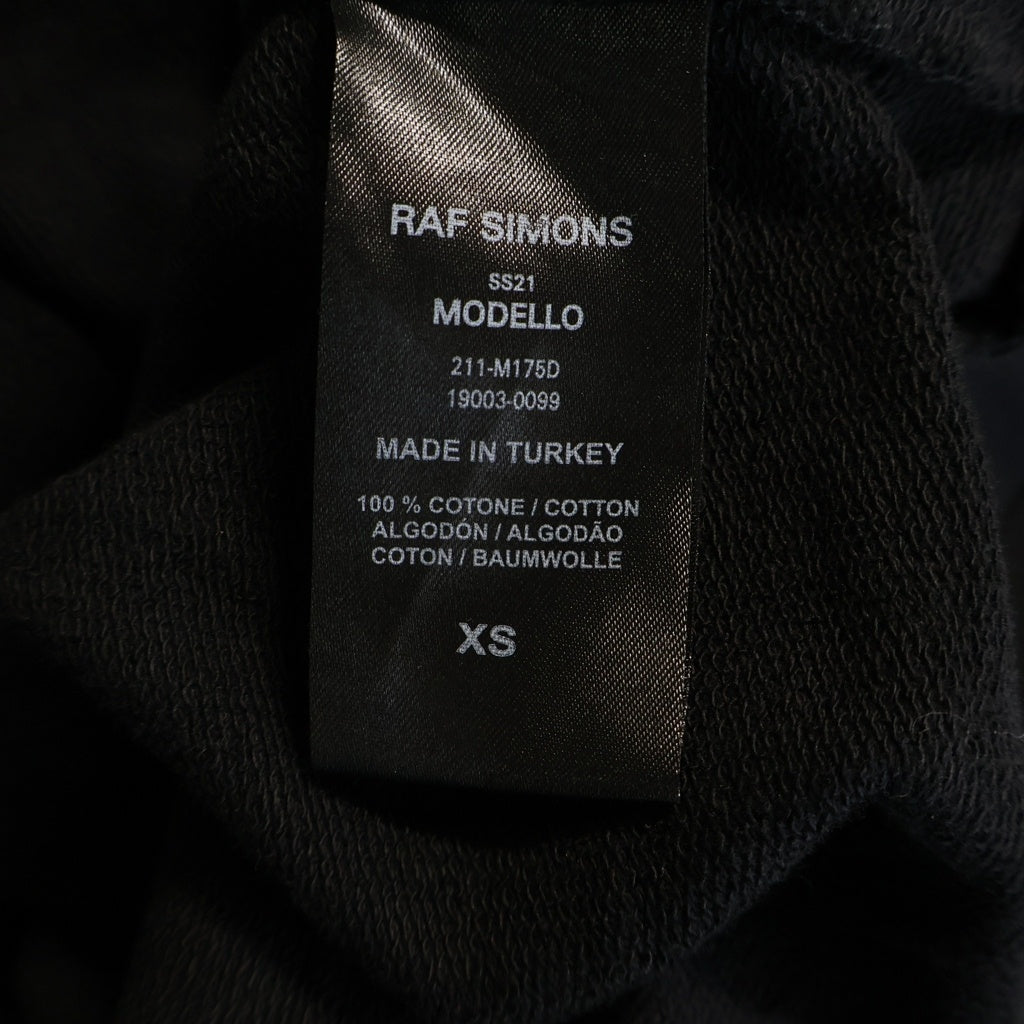 RAF SIMONS(ラフシモンズ) 21SS Teenage Dreams Oversized Hoodie ティーンエイジ ドリームズ オーバーサイズド フーディー パーカー ブラック 211-M175D