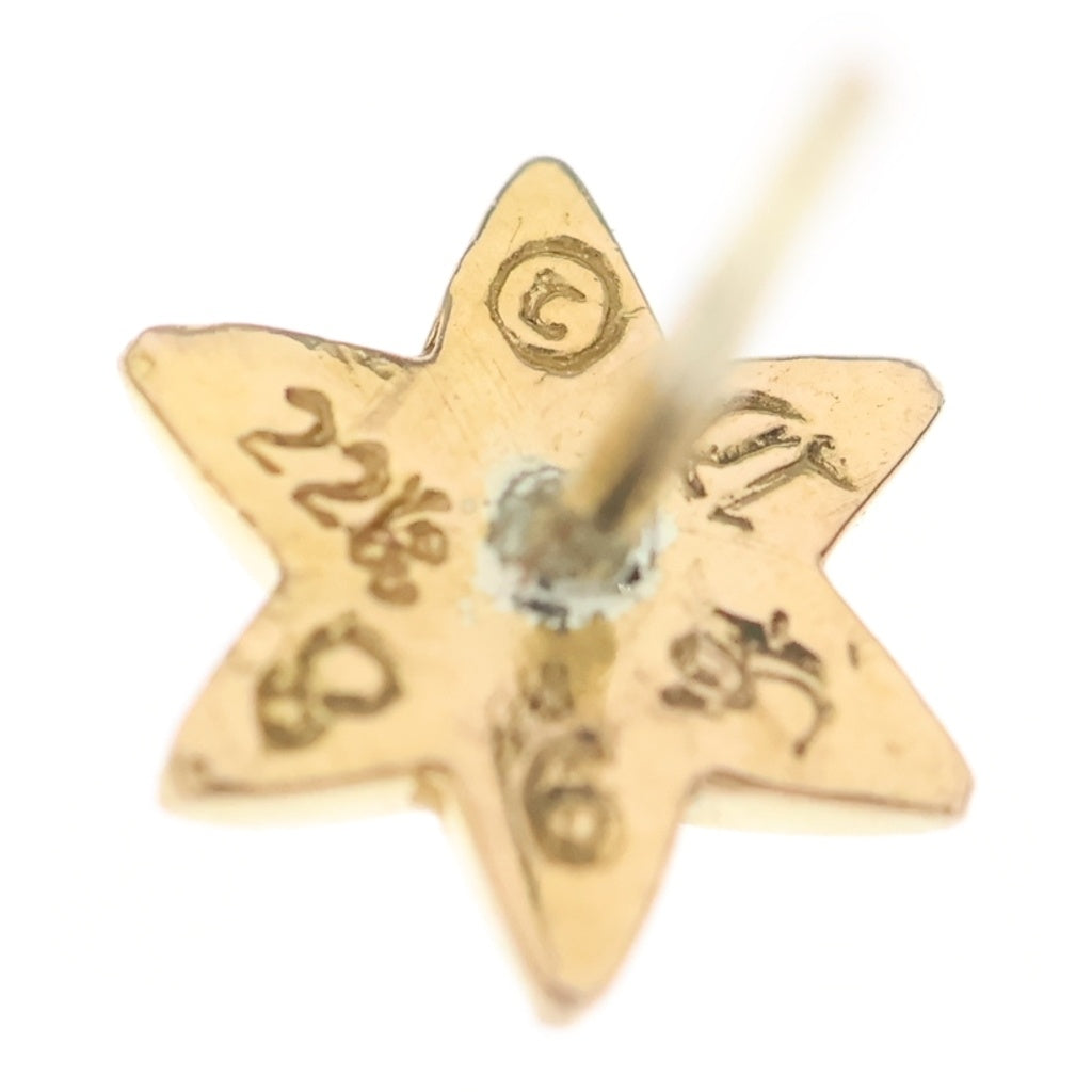 CHROME HEARTS(クロムハーツ) 22K CO STAR スタースタッド ピアス ゴールド