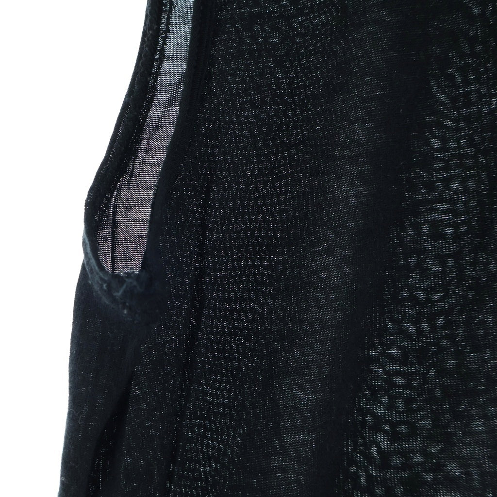 Rick Owens(リックオウエンス) 24SS Basic Knit Tank Top ベーシックニットタンクトップ ブラック RU01D3151-JS
