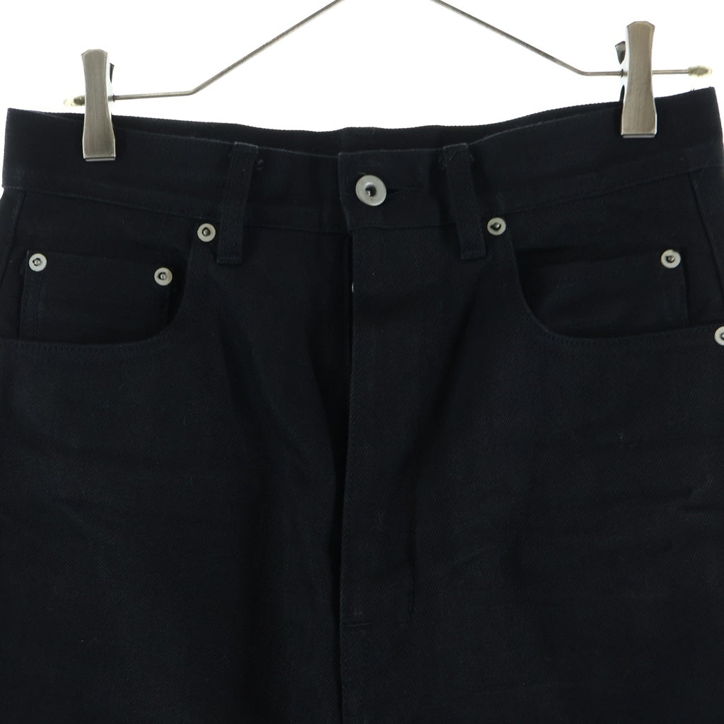 Rick Owens DRKSHDW(リックオウエンス ダークシャドウ) 21AW GETH JEANS ゲスジーンズ 岡山 ワイドデニムパンツ ブラック RR02A5309-HBLKJP