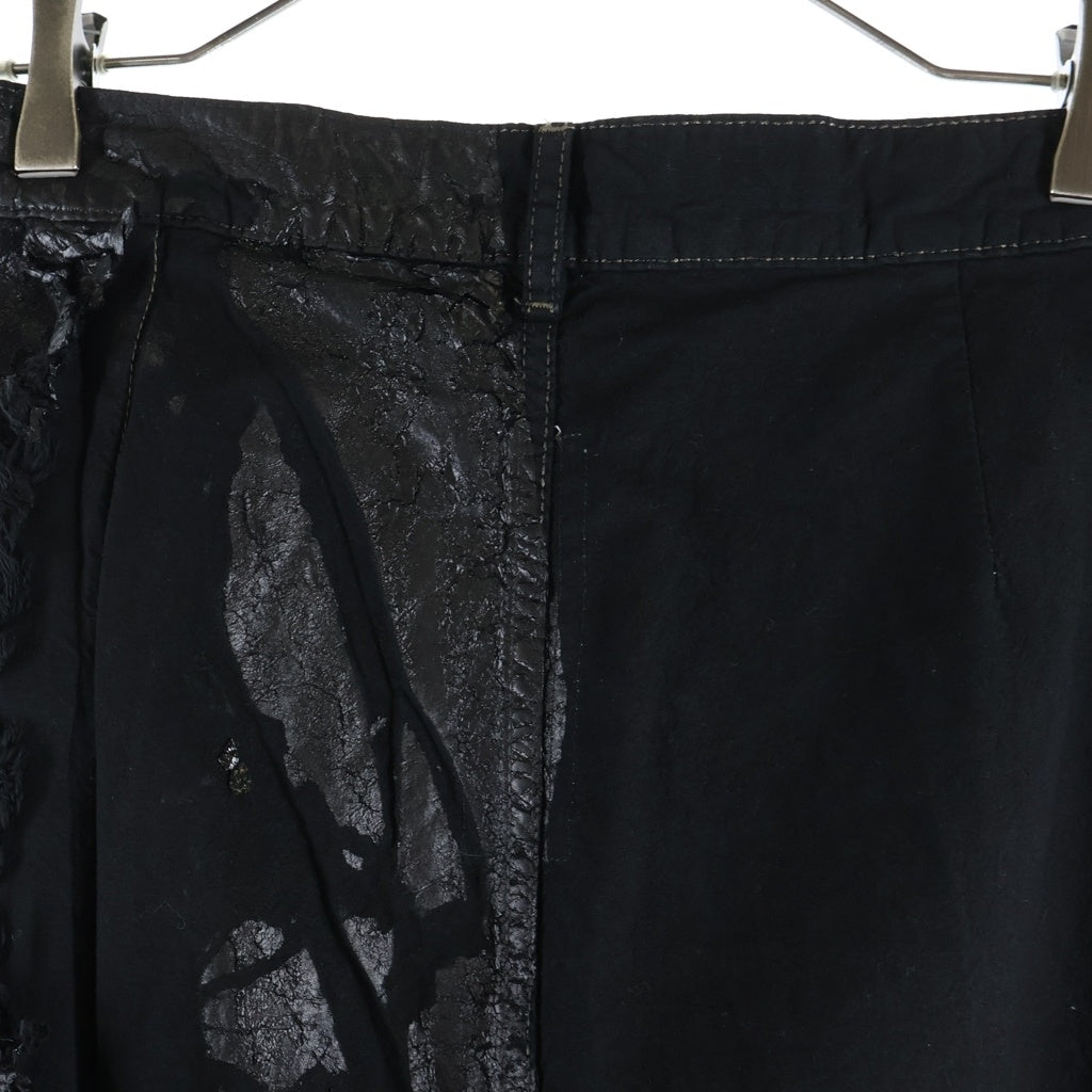Rick Owens(リックオウエンス) JORIS TROUSER ドッキングフレアデニムパンツ ブラック RR02E1308-BMCCL