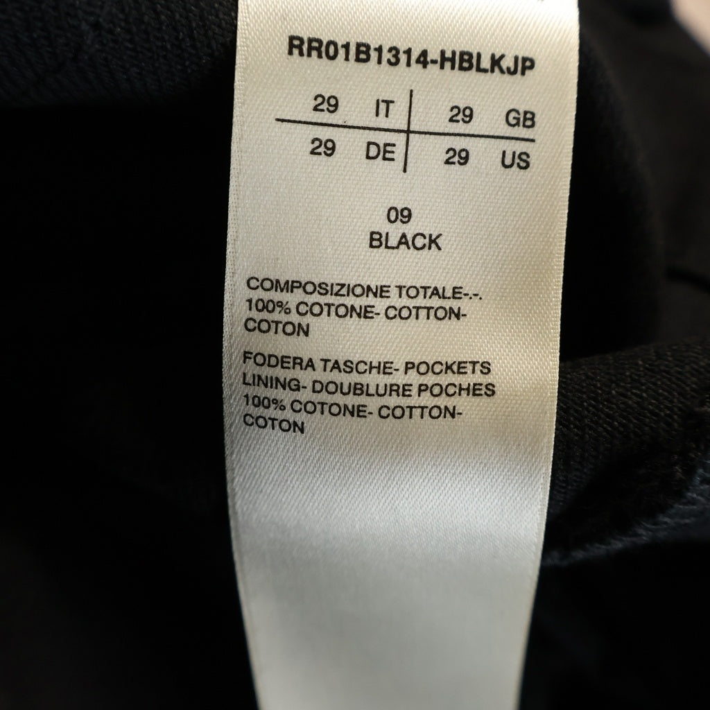 Rick Owens(リックオウエンス) BOLANS BOOTCUT JEANS ボランブーツカット デニムフレアパンツ ブラック RR01B1314-HBLKJP