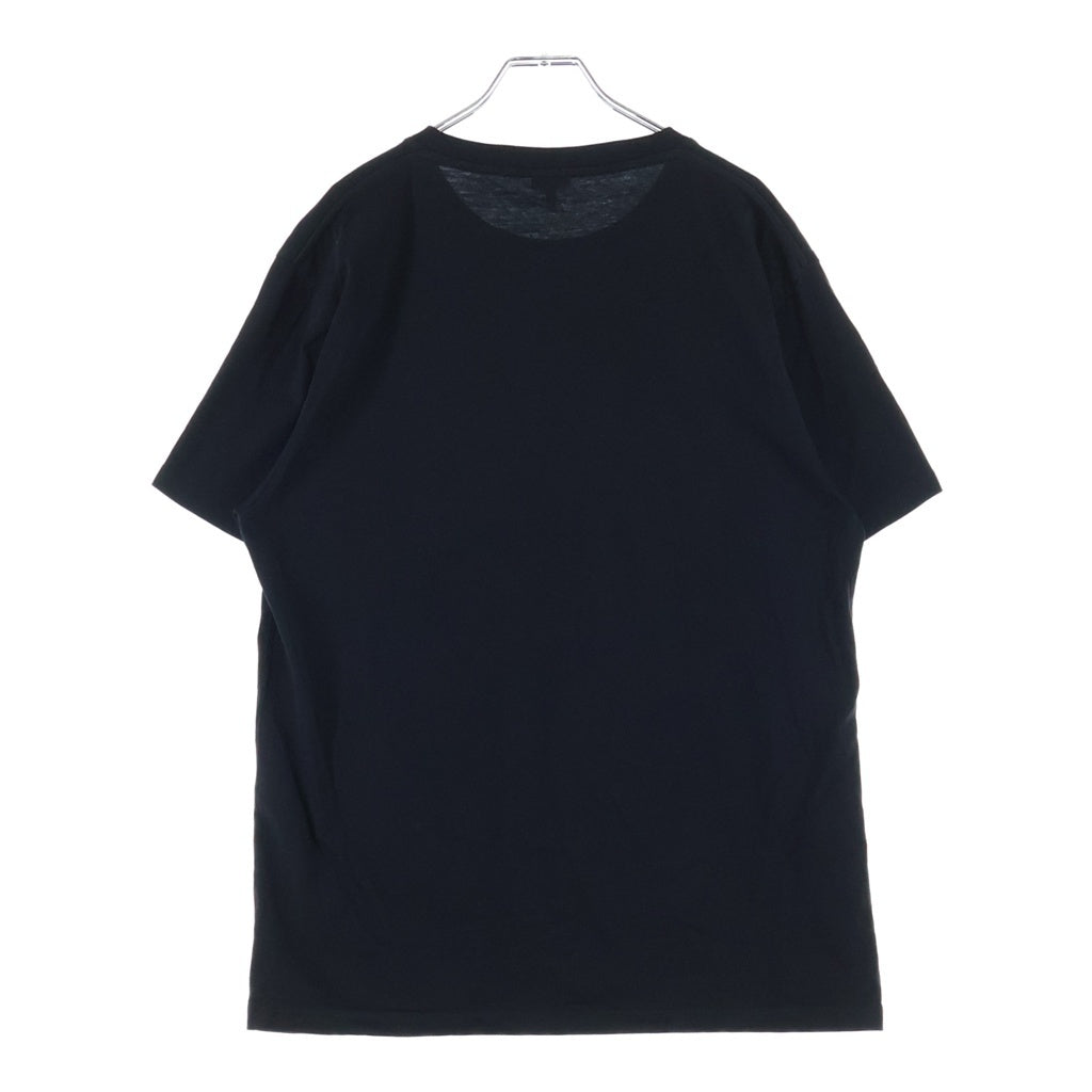 LOEWE(ロエベ) アナグラムロゴ刺繍 クルーネック半袖Tシャツカットソー ブラック H526Y22X75
