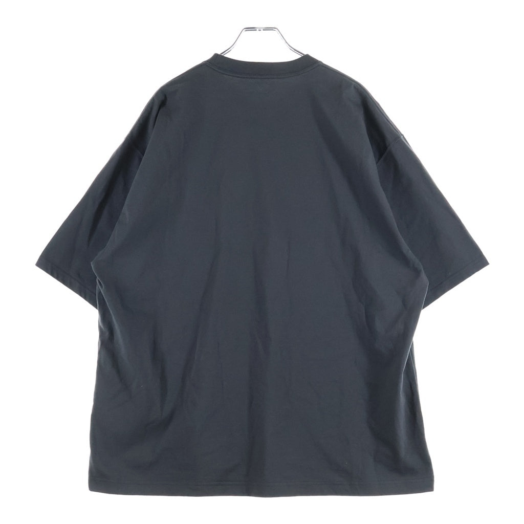 The Ennoy Professional(エンノイプロフェッショナル) フロントロゴ刺繍 クルーネック半袖Tシャツ カットソー グレー SS25BRENCT05NTL