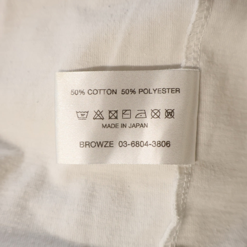 The Ennoy Professional(エンノイプロフェッショナル) フロントロゴ刺繍 クルーネック半袖Tシャツ カットソー ホワイト SS25BRENCT05NTL SS25BRENCT04NTL
